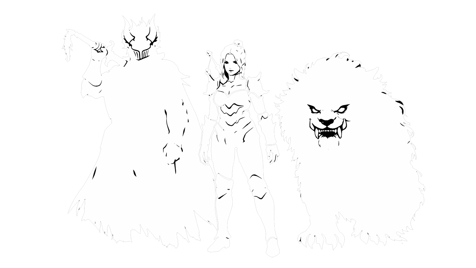 Alfawarriors trio artwork